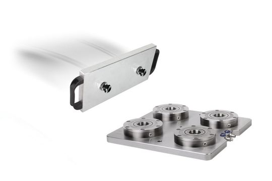 Das Nullpunkt-Spannsystem Uni-Lock soll das schnelle und präzise Spannen von Vorrichtungen und Spannkomponenten ermöglichen. Das Nullpunkt-Spannsystem Uni-Lock soll das schnelle und präzise Spannen von Vorrichtungen und Spannkomponenten ermöglichen.