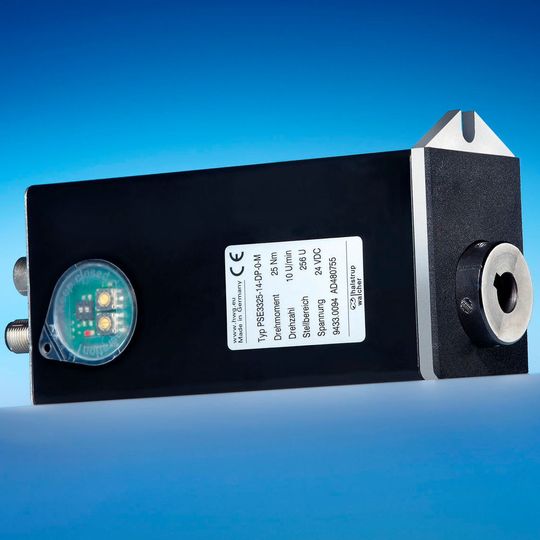 Das neue starke Positioniersystem PSE 3325-14 mit 25 Nm – 5 Mal stärker als sein kleiner Bruder. Das neue starke Positioniersystem PSE 3325-14 mit 25 Nm – 5 Mal stärker als sein kleiner Bruder.