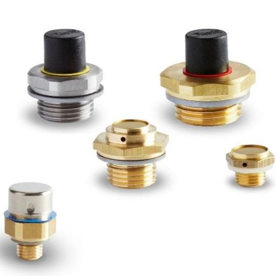Die Entlüftungsventile decken die Öffnungsdruckbereiche 20 mbar bis 80 mbar, 0,16 bar bis 0,24 bar und 0,35 bar bis 0,45 bar ab. Die Entlüftungsventile decken die Öffnungsdruckbereiche 20 mbar bis 80 mbar, 0,16 bar bis 0,24 bar und 0,35 bar bis 0,45 bar ab.
