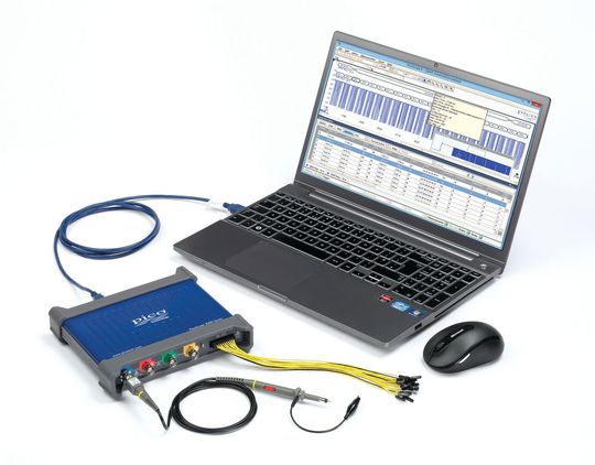Serielle Busse dekodieren und analysieren: Mit dem PicoScope und einem Rechner, auf dem die Software PicoScope 6 läuft, lassen sich die Datenpakete untersuchen. Serielle Busse dekodieren und analysieren: Mit dem PicoScope und einem Rechner, auf dem die Software PicoScope 6 läuft, lassen sich die Datenpakete untersuchen.