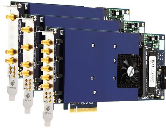 Modulare Digitizer: Die Serie M4i von Spectrum eignet sich für Messungen von HF-Signalen und unteren Mikrowellenfrequenzen. Modulare Digitizer: Die Serie M4i von Spectrum eignet sich für Messungen von HF-Signalen und unteren Mikrowellenfrequenzen.