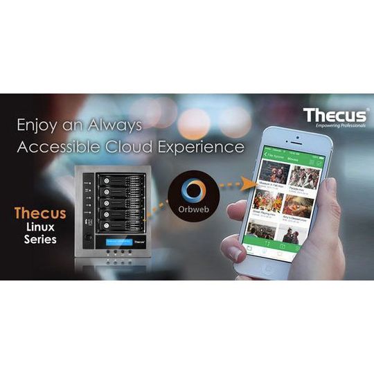 Jetzt arbeiten neben den Windows- auch die Linux-basierten NAS von Thecus mit der Orbweb.me-App zusammen. Jetzt arbeiten neben den Windows- auch die Linux-basierten NAS von Thecus mit der Orbweb.me-App zusammen.