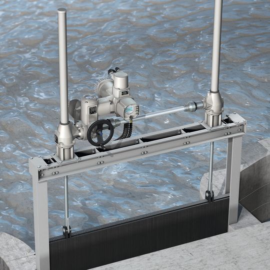 Drehzahlvariable Stellantriebe fahren Schütze sanft in die Endlage. Drehzahlvariable Stellantriebe fahren Schütze sanft in die Endlage.