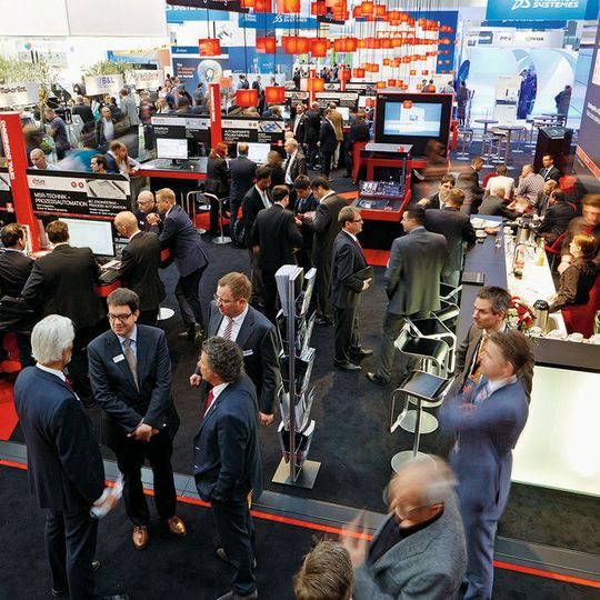 Lösungsanbieter Eplan präsentiert auf der Hannover Messe gemeinsam mit seiner Schwesterfirma Cideon innovative Lösungen im Engineering (im Bild der Stand der Messeausgabe 2015). Lösungsanbieter Eplan präsentiert auf der Hannover Messe gemeinsam mit seiner Schwesterfirma Cideon innovative Lösungen im Engineering (im Bild der Stand der Messeausgabe 2015).