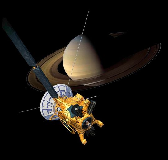 Die internationale Cassini-Raummission zur Erforschung des Saturns startete am 15. Oktober 1997 und begann am 1. Juli 2004 mit der Erforschung des Planeten. Die internationale Cassini-Raummission zur Erforschung des Saturns startete am 15. Oktober 1997 und begann am 1. Juli 2004 mit der Erforschung des Planeten.
