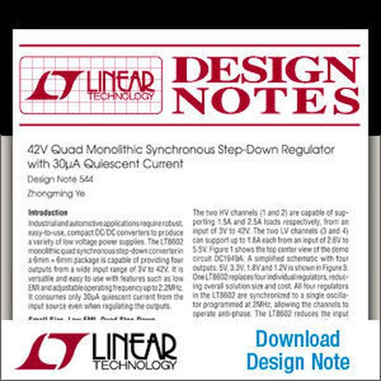 Linear Technology Design Note 541 Linear Technology Design Note 541
