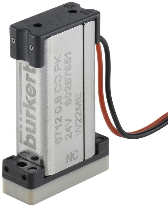 Abb.3: Das Whispervalve Typ 6712 ist ein mediengetrenntes 2/2-Wege-Ventil mit minimalem Innenvolumen bei exzellenter Spülbarkeit. Abb.3: Das Whispervalve Typ 6712 ist ein mediengetrenntes 2/2-Wege-Ventil mit minimalem Innenvolumen bei exzellenter Spülbarkeit.