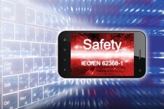 Sicherheit nach der EN 62368-1: Produkte aus Audio-, Video-, Informations- und Kommunikationstechnik werden künftig nach dieser Norm bewertet. Sicherheit nach der EN 62368-1: Produkte aus Audio-, Video-, Informations- und Kommunikationstechnik werden künftig nach dieser Norm bewertet.