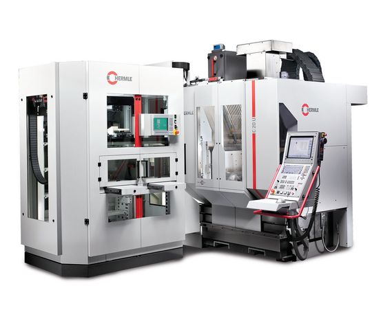 Avec la nouvelle fraiseuse Hermle 5 axes C22U et le manipulateur IH60, gravuretec sa produit des pièces en aluminium de dimensions exactes à partir d’un bloc, avec la plus haute précision et en un temps record. Avec la nouvelle fraiseuse Hermle 5 axes C22U et le manipulateur IH60, gravuretec sa produit des pièces en aluminium de dimensions exactes à partir d’un bloc, avec la plus haute précision et en un temps record.