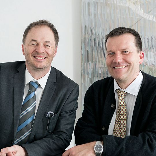 Seit Anfang des Jahres Geschäftsführer der Benseler-Holding: Thomas Müller (li.) und Dr. Mathias Mühleisen. Seit Anfang des Jahres Geschäftsführer der Benseler-Holding: Thomas Müller (li.) und Dr. Mathias Mühleisen.