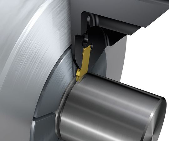 The Coro-Cut QD with ultra thin inserts is said to keep material waste to a minimum. The Coro-Cut QD with ultra thin inserts is said to keep material waste to a minimum.