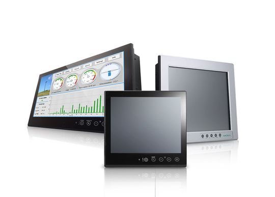 Die Displays und Panel-PCs von Moxa lassen sich mit Arbeitshandschuhen bedienen. Die Displays und Panel-PCs von Moxa lassen sich mit Arbeitshandschuhen bedienen.