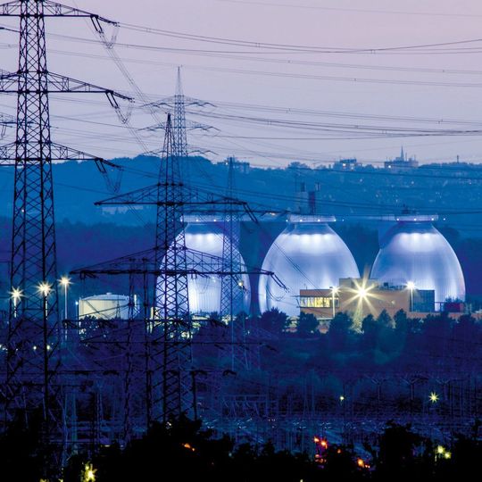 Klärschlamm wird im Faulturm zur Energieressource; Faulbehälter des Emscherklärwerks Bottrop Klärschlamm wird im Faulturm zur Energieressource; Faulbehälter des Emscherklärwerks Bottrop