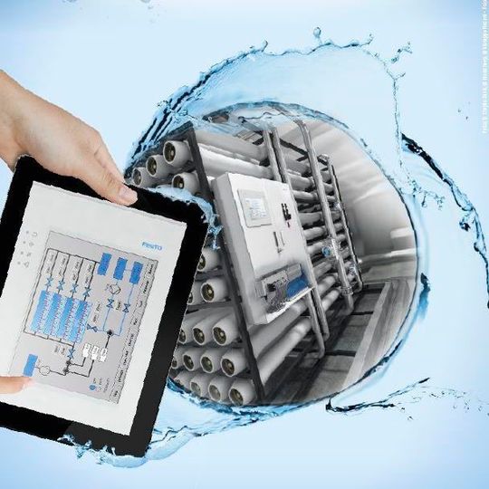 Numbering-up statt Scale-up heißt es ab sofort in der Wasserbranche – Festo hat hierfür die passende Automatisierung entwickelt. Dies erfordert auch neue Bedienkonzepte. Numbering-up statt Scale-up heißt es ab sofort in der Wasserbranche – Festo hat hierfür die passende Automatisierung entwickelt. Dies erfordert auch neue Bedienkonzepte.
