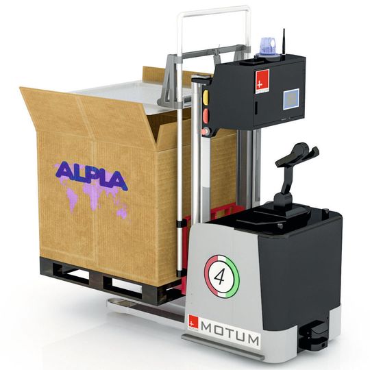 Bei Alpla sorgt zukünftig eine FTS-Flotte für flexible, barrierefreie Transporte. Bei Alpla sorgt zukünftig eine FTS-Flotte für flexible, barrierefreie Transporte.