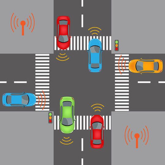 Autos sollen künftig miteinander kommunizieren und ihr Verhalten selbstständig aufeinander abstimmen. Noch steckt diese Car2Car-Kommunikation in den Kinderschuhen, mit einer großen Simulations- und Testsoftware entwerfen Fraunhofer-Forscherinnen und -Forscher jetzt Konzepte für ein sicheres Miteinander auf den Straßen. Autos sollen künftig miteinander kommunizieren und ihr Verhalten selbstständig aufeinander abstimmen. Noch steckt diese Car2Car-Kommunikation in den Kinderschuhen, mit einer großen Simulations- und Testsoftware entwerfen Fraunhofer-Forscherinnen und -Forscher jetzt Konzepte für ein sicheres Miteinander auf den Straßen.