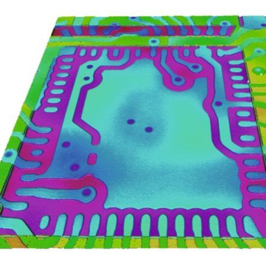 3D-Messtechnik: dreidimensionale Visualisierung einer Leiterplatte 3D-Messtechnik: dreidimensionale Visualisierung einer Leiterplatte