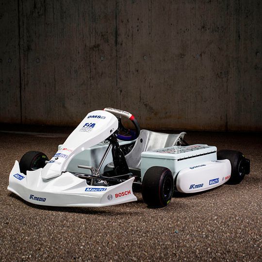 Bosch entwickelt einen Elektroantrieb für ein Rennkart. Bosch entwickelt einen Elektroantrieb für ein Rennkart.