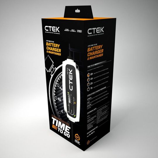 Das neue Batterieladegerät Ct5-Time-To-Go des schwedischen Herstellers Ctek soll dem Kunden einen genauen Überblick über den Ladezustand seiner Autobatterie verschaffen.