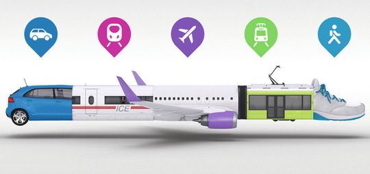In Zukunft werden die Menschen verschiedene Mobilitätsangebote verknüpfen, um möglichst schnell von A nach B zu kommen. Den schnellsten Weg ermitteln schon heute Mobilitäts-Apps.