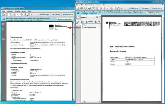 Beispiel eines Transfervermerks Beispiel eines Transfervermerks