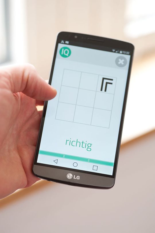 Mit der IQ-App lässt sich die Leistungsfähigkeit des Nutzers in wenigen Minuten einschätzen