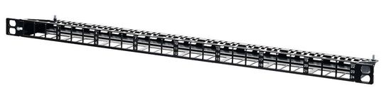Keystone 19 Zoll Modulträger 0,5HE 24 Port. Keystone 19 Zoll Modulträger 0,5HE 24 Port.
