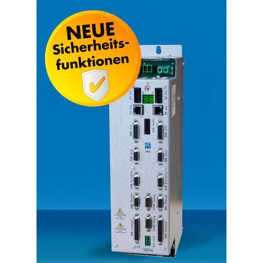 Sieb und Meyer stellt Anwendern der SD25-Antriebsverstärker zwei neue geberlose Sicherheitsfunktionen zur Verfügung. Sieb und Meyer stellt Anwendern der SD25-Antriebsverstärker zwei neue geberlose Sicherheitsfunktionen zur Verfügung.