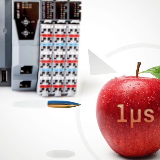 Mit der Reaction-Technologie von B&R wird 1µs Reaktionszeit unabhängig vom Feldbus möglich. Mit der Reaction-Technologie von B&R wird 1µs Reaktionszeit unabhängig vom Feldbus möglich.