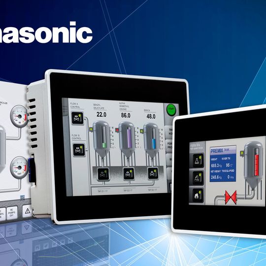 Moderne Displays wie die HM500-Serie von Panasonic ermöglichen eine intuitive und sichere Maschinenbedienung. Moderne Displays wie die HM500-Serie von Panasonic ermöglichen eine intuitive und sichere Maschinenbedienung.