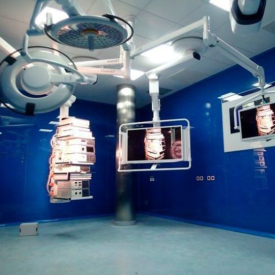 Mit dem Endoskopiesystem VISERA 4K UHD sollen Ärzte noch präziser arbeiten können Mit dem Endoskopiesystem VISERA 4K UHD sollen Ärzte noch präziser arbeiten können