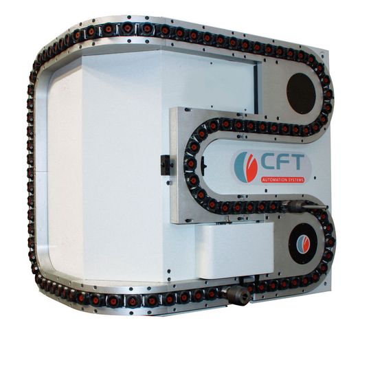 Bei dem neuen Werkzeugwechselsystem CTA HSL werden die einzelnen Werkzeugaufnahmen nicht mit einer Kette angetrieben, sondern völlig unabhängig voneinander. Bei dem neuen Werkzeugwechselsystem CTA HSL werden die einzelnen Werkzeugaufnahmen nicht mit einer Kette angetrieben, sondern völlig unabhängig voneinander.