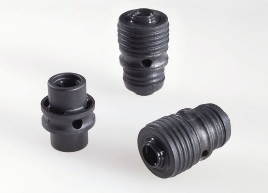 Die innere Komponente aus VESTAMID HTplus R1033 kann mit dem äußeren HNBR-Elastomer ohne Haftvermittler stoffschlüssig verbunden werden und ermöglicht so hochpräzise Bauteile für den Kühlkreislauf im Auto. Die innere Komponente aus VESTAMID HTplus R1033 kann mit dem äußeren HNBR-Elastomer ohne Haftvermittler stoffschlüssig verbunden werden und ermöglicht so hochpräzise Bauteile für den Kühlkreislauf im Auto.