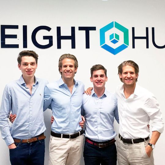 Das FreightHub-Team (v.l.): Erik Muttersbach, Ferry Heilemann, Michael Wax und Dr. Fabian Heilemann. Das FreightHub-Team (v.l.): Erik Muttersbach, Ferry Heilemann, Michael Wax und Dr. Fabian Heilemann.
