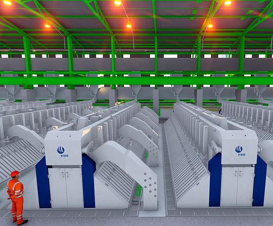 Die Hydro-Pilotanlage in 3D-Darstellung Die Hydro-Pilotanlage in 3D-Darstellung