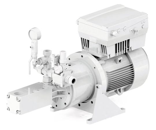 Bei der neuen KTS Schraubenspindelpumpe von KNOLL erfolgt der Druckanstieg auf etwa 100 bar in nur 0,3 Sekunden. Bei der neuen KTS Schraubenspindelpumpe von KNOLL erfolgt der Druckanstieg auf etwa 100 bar in nur 0,3 Sekunden.
