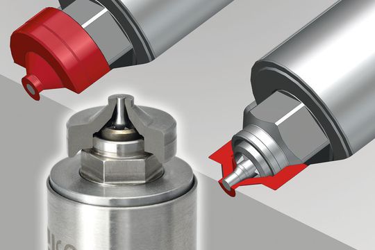 The gate exchange insert is installed directly in the contour insert and can be replaced easily in case of wear, Ewikon says. The gate exchange insert is installed directly in the contour insert and can be replaced easily in case of wear, Ewikon says.