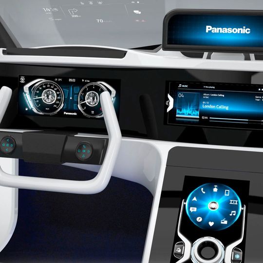 Mit der Software des deutschen Unternehmens Open Synergie will Panasonic in nächste Cockpit-Generationen Multimedia- und Fahrerassistenzfunktionen integrieren. Mit der Software des deutschen Unternehmens Open Synergie will Panasonic in nächste Cockpit-Generationen Multimedia- und Fahrerassistenzfunktionen integrieren.