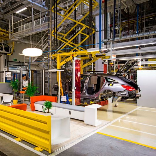 Mercedes-Benz is building a new factory in Kecskemét: aerial view of the Mercedes-Benz Factory in Kecskemét Mercedes-Benz is building a new factory in Kecskemét: aerial view of the Mercedes-Benz Factory in Kecskemét