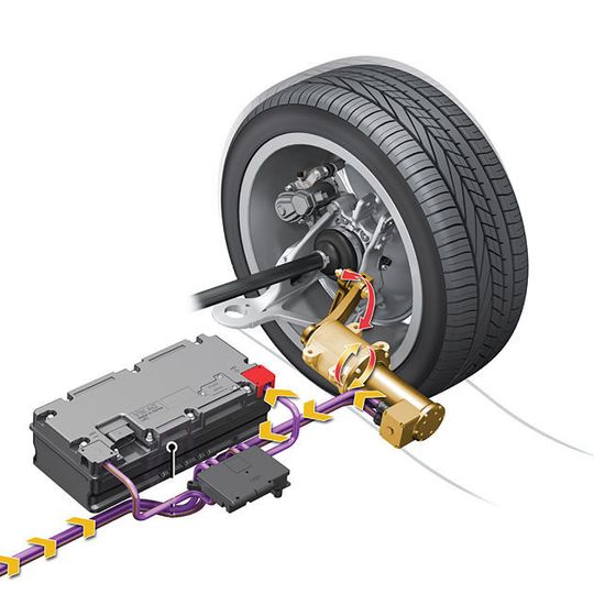 Audi arbeitet an einer neuen Federungstechnik, dem „E-Rot“-System, einem elektromechanischen Rotationsdämpfer, der platzsparend an der Hinterachse verbaut werden kann. Audi arbeitet an einer neuen Federungstechnik, dem „E-Rot“-System, einem elektromechanischen Rotationsdämpfer, der platzsparend an der Hinterachse verbaut werden kann.