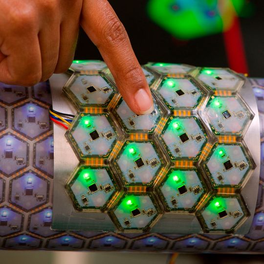 Künstliche Haut für Roboter. Künstliche Haut für Roboter.