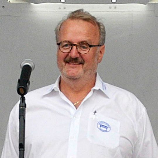 Obermeister Thomas Lundt beim Sommerfest.