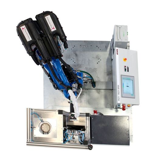 Ein Robotersystem für das vollautomatisierte Schleifen hat Asis vorgestellt. Ein Robotersystem für das vollautomatisierte Schleifen hat Asis vorgestellt.