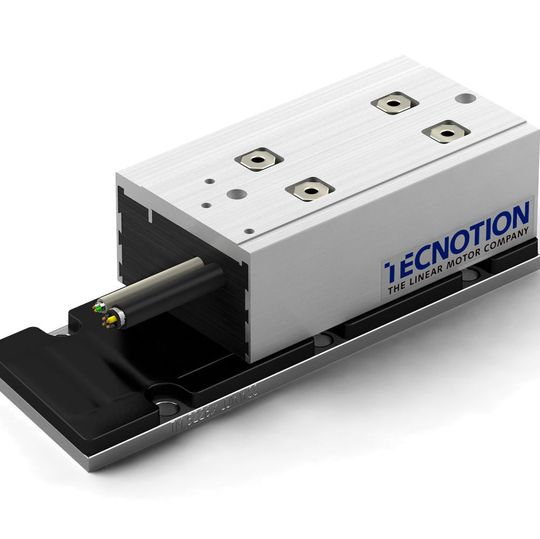 Das Bild zeigt den Tecnotion-Linearmotor der TMZ-Baureihe. Das Bild zeigt den Tecnotion-Linearmotor der TMZ-Baureihe.