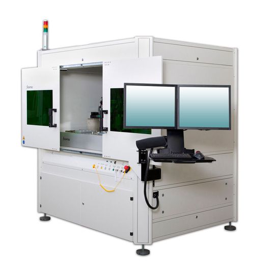 Beispiel eines modular aufgebauten X-Frame-Maschinengestells. Beispiel eines modular aufgebauten X-Frame-Maschinengestells.