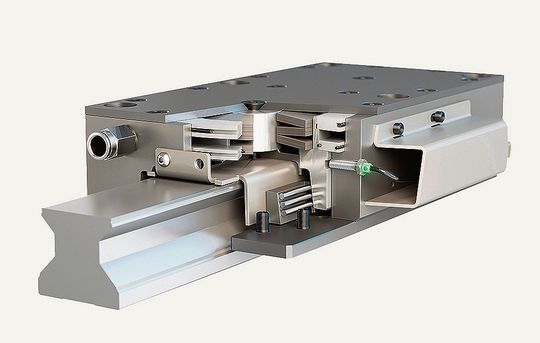 Mit der pneumatischen Roba-Guidestop bietet Mayr Antriebstechnik ein Bremskonzept, das sowohl die hohen Sicherheitsanforderungen erfüllt als auch ohne den Einsatz von Hydraulik eine hohe Leistungsdichte erreicht.