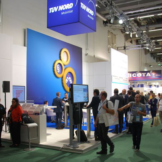 Der TÜV-Nord-Stand auf der Automechanika 2016. Der TÜV-Nord-Stand auf der Automechanika 2016.