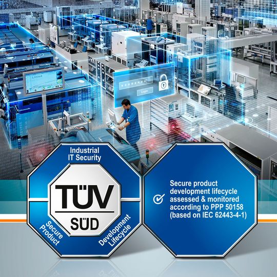 Siemens hat als erstes Unternehmen eine auf IEC 62443-4-1 basierende TÜV SÜD-Zertifizierung für den übergreifenden Entwicklungsprozess von Siemens-Produkten der Automatisierungs- und Antriebstechnik, einschließlich der Industriesoftware, an sieben Entwicklungsstandorten in Deutschland erhalten. Siemens hat als erstes Unternehmen eine auf IEC 62443-4-1 basierende TÜV SÜD-Zertifizierung für den übergreifenden Entwicklungsprozess von Siemens-Produkten der Automatisierungs- und Antriebstechnik, einschließlich der Industriesoftware, an sieben Entwicklungsstandorten in Deutschland erhalten.