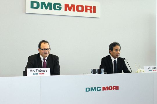 While DMG Mori President Dr Masahiko Mori (right) emphasised that it was crucial for him to keep the German company as a stock-listed company, he seems to have implemented some changes within the global company, including customer service, product quality and pricing policy. While DMG Mori President Dr Masahiko Mori (right) emphasised that it was crucial for him to keep the German company as a stock-listed company, he seems to have implemented some changes within the global company, including customer service, product quality and pricing policy.