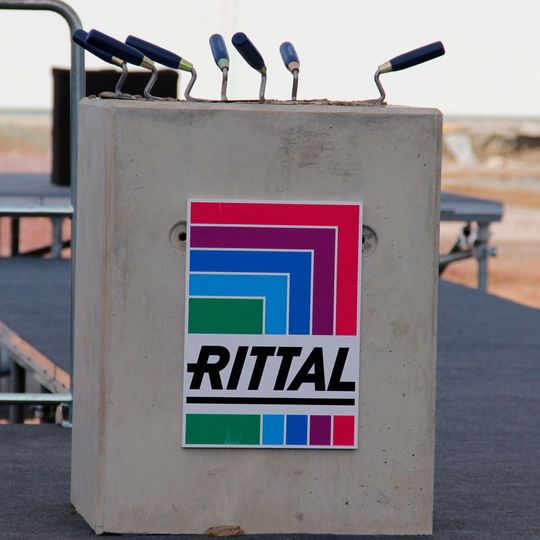 Grundsteinlegung des neuen Produktionswerkes von Rittal in Haiger. Grundsteinlegung des neuen Produktionswerkes von Rittal in Haiger.